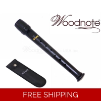 Woodnote 16.5 cm/6.5 inche Matte Black Garklein RecorderPiccolo-Baroque/1 piece construction